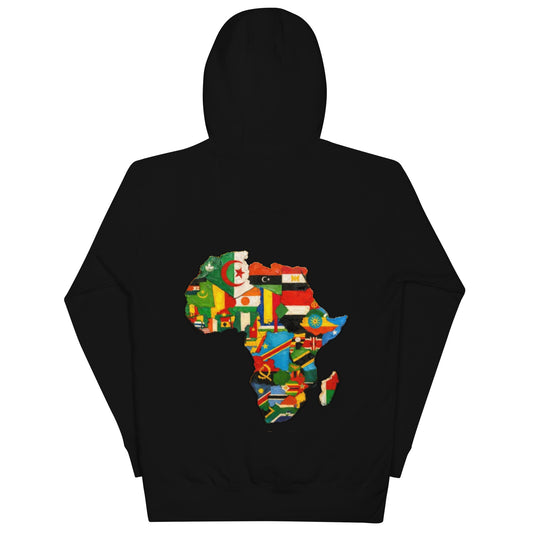 Flagged African Map Hoodie