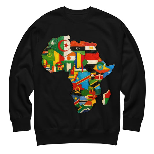 Flagged African Map Sweatshirt